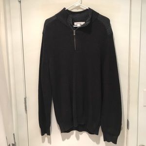 Calvin Klein Black Quarter Zip Sweater